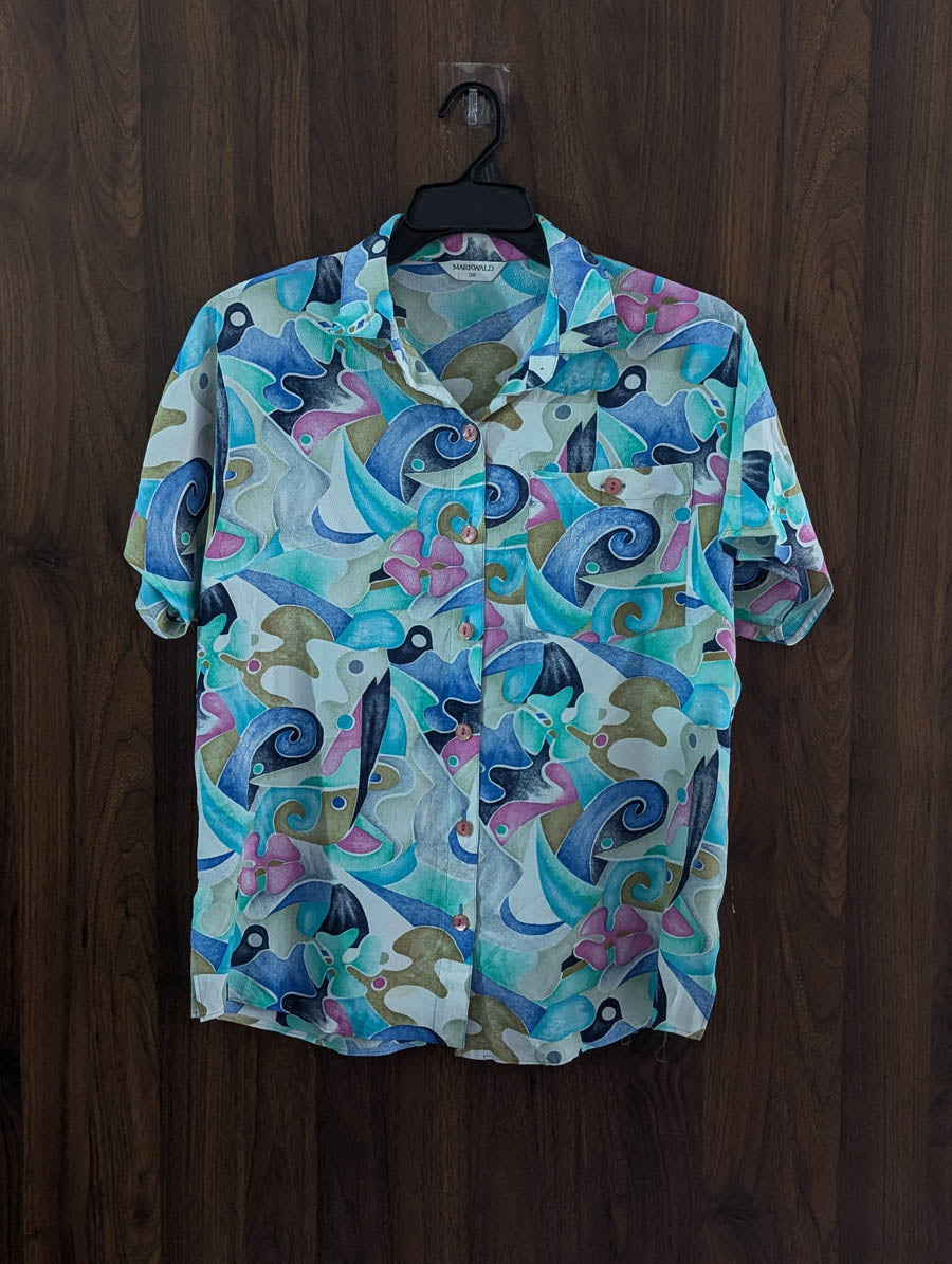 Imported Half sleeve top linen half sleeve top No-4034 Velnoor Store