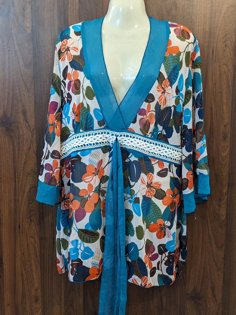Imported Full sleeve top chiffon full sleeve top No-7523 Velnoor Store