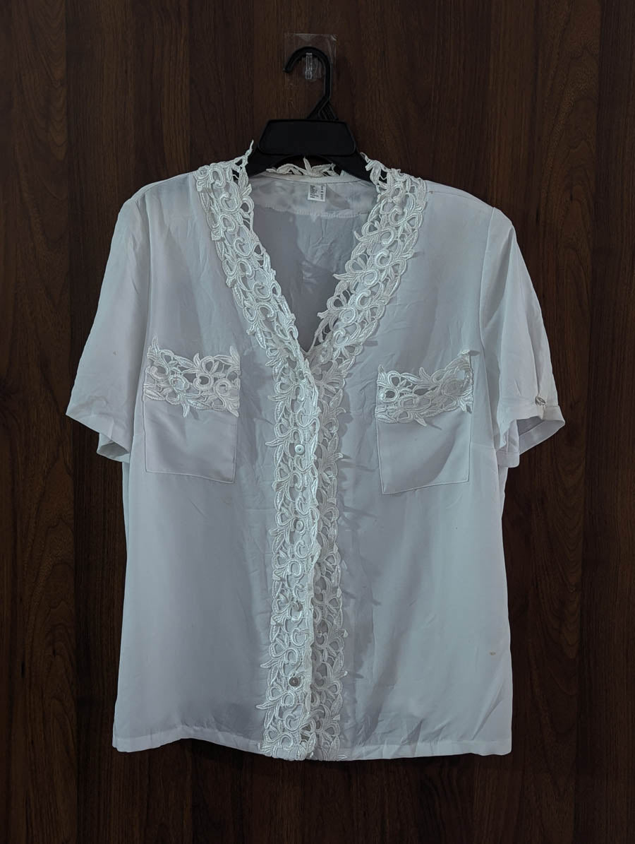 Imported Half sleeve top chiffon half sleeve top No-4119 Velnoor Store