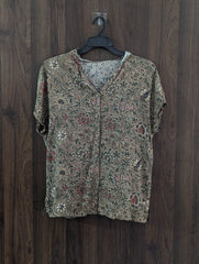 Imported Half sleeve top linen half sleeve top No-4013 Velnoor Store