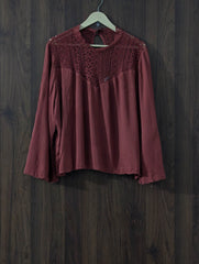 Imported Full sleeve top chiffon full sleeve top No-1677 Velnoor Store