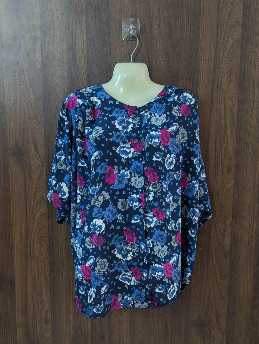 Imported Half sleeve top chiffon half sleeve top No-5352 Velnoor Store
