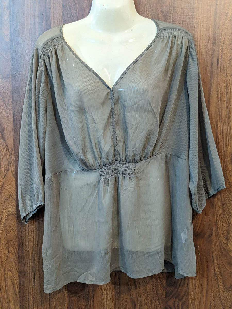 Imported Full sleeve top chiffon full sleeve top No-7578 Velnoor Store