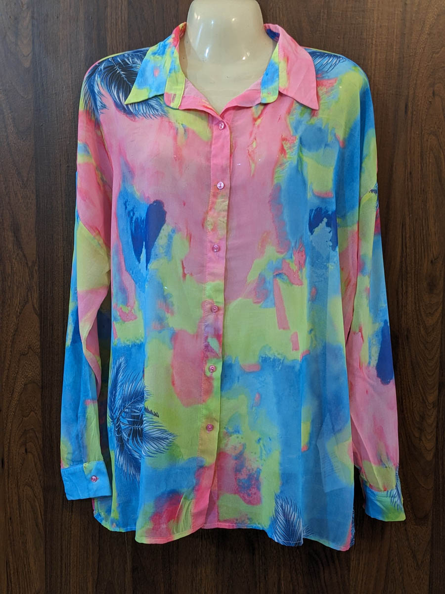 Imported Full sleeve top chiffon full sleeve top No-7444 Velnoor Store