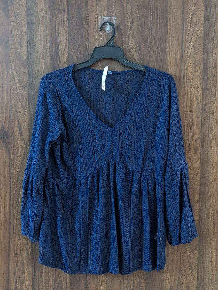Imported Full sleeve top net full sleeve top No-4626 Velnoor Store