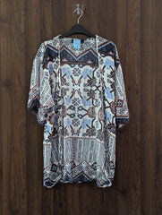 Western mini dress linen mini dress No-2482 Velnoor Store