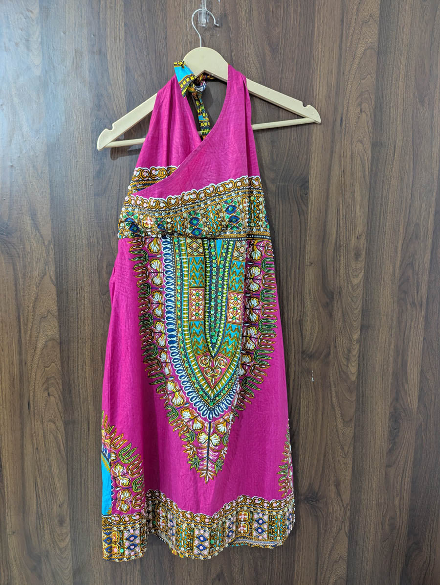 Imported Western Mini Dress chiffon Mini Dress No-653 Velnoor Store