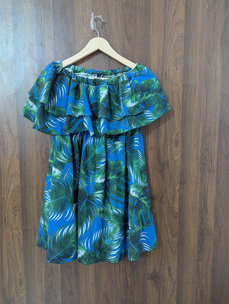 Imported Western Mini Dress chiffon Mini Dress No-648 Velnoor Store