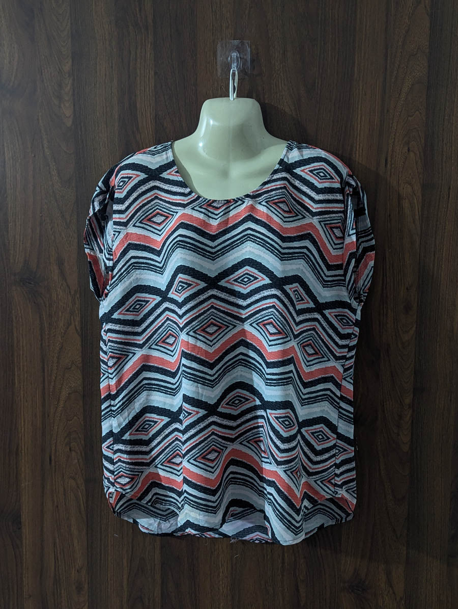 Imported Half sleeve top chiffon half sleeve top No-5464 Velnoor Store