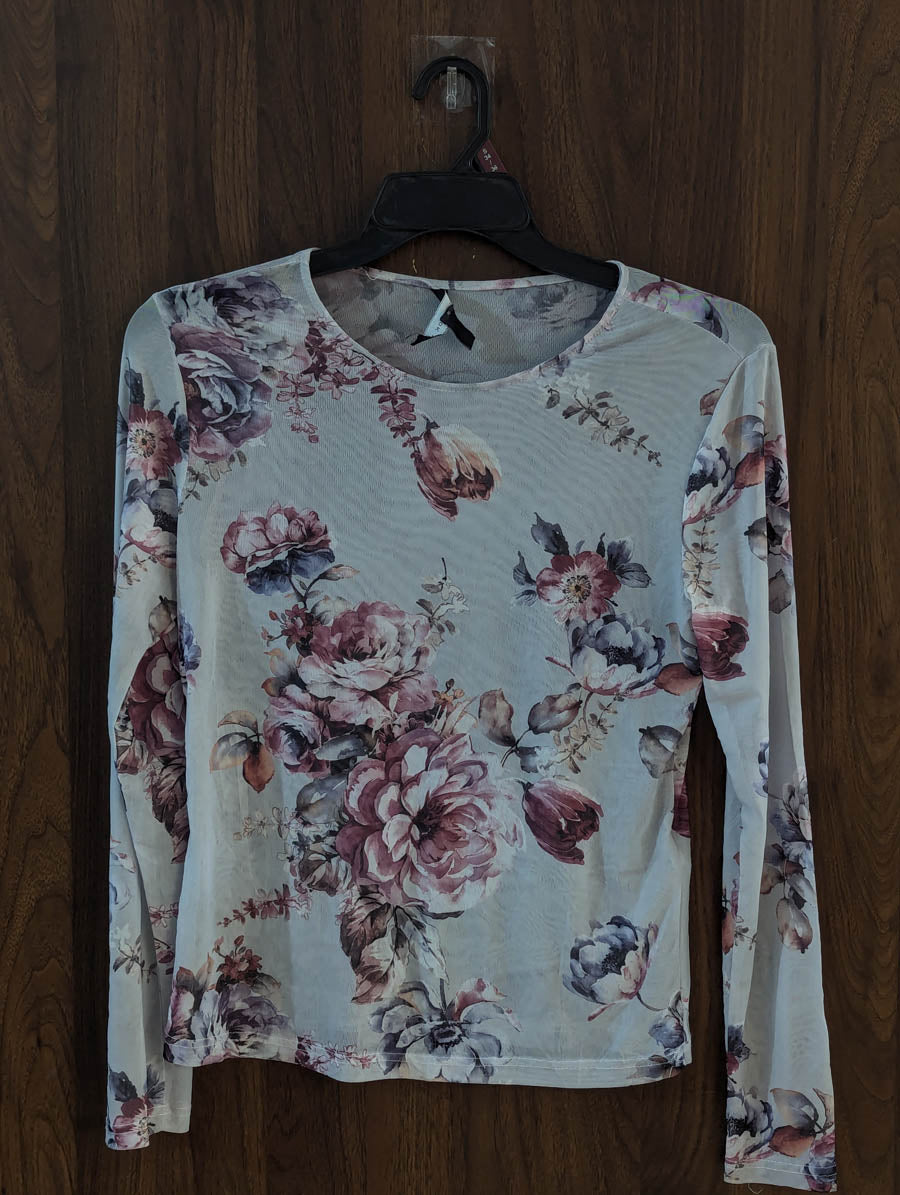 Imported Full sleeve top net full sleeve top No-4553 Velnoor Store