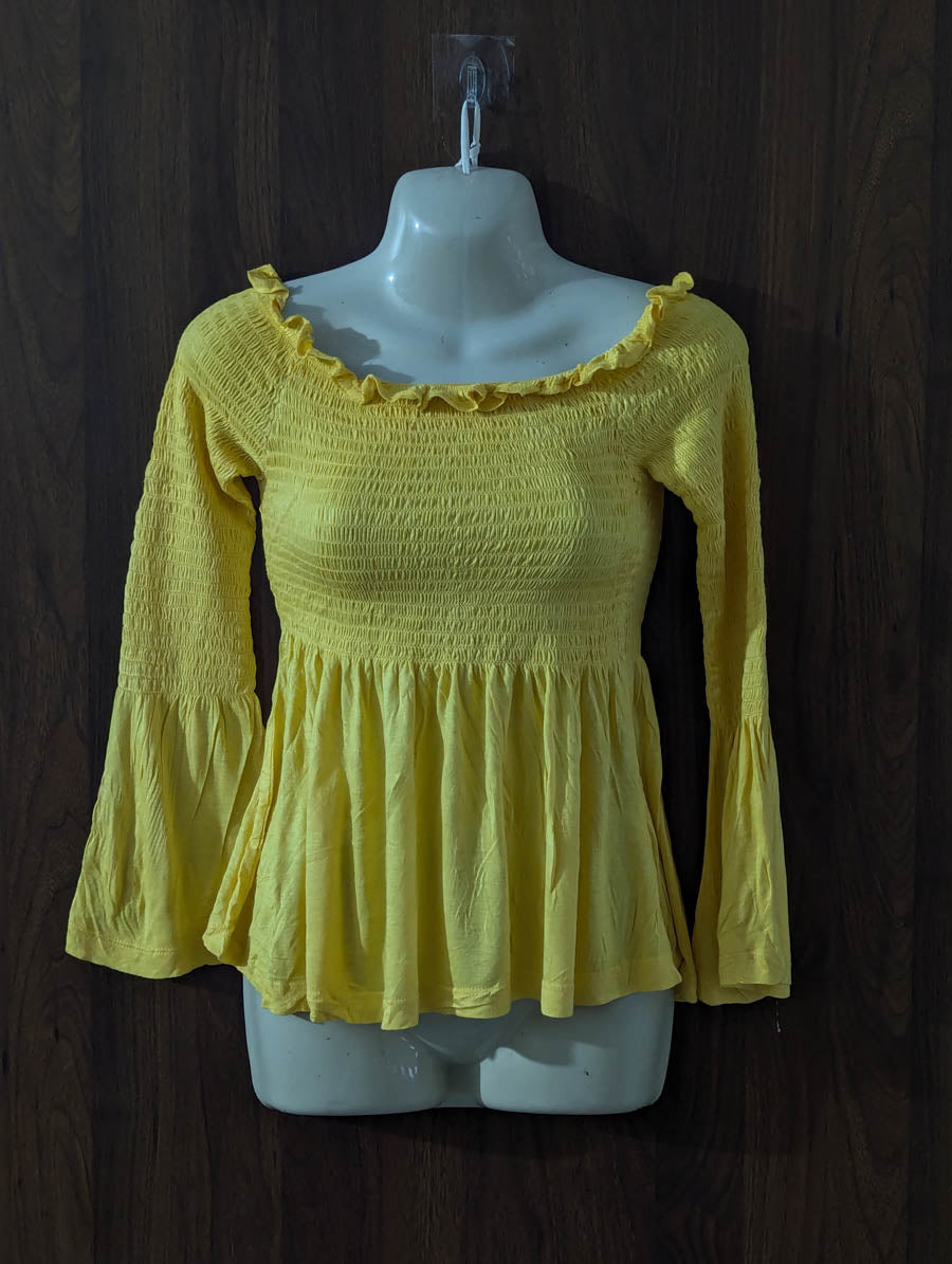 Imported Crop top cotton jersey crop top No-4196 Velnoor Store