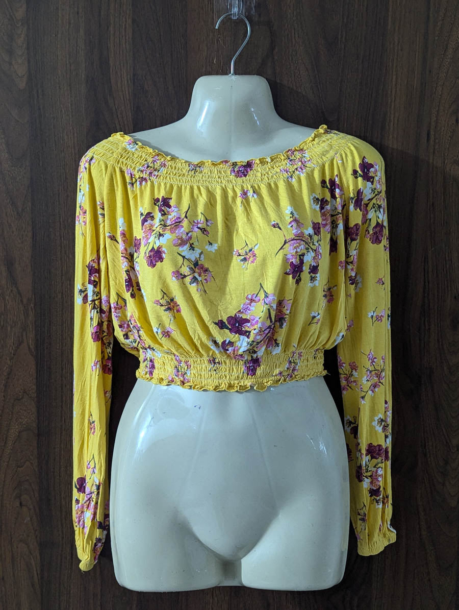 Imported Crop top jersey crop top No-4381 Velnoor Store