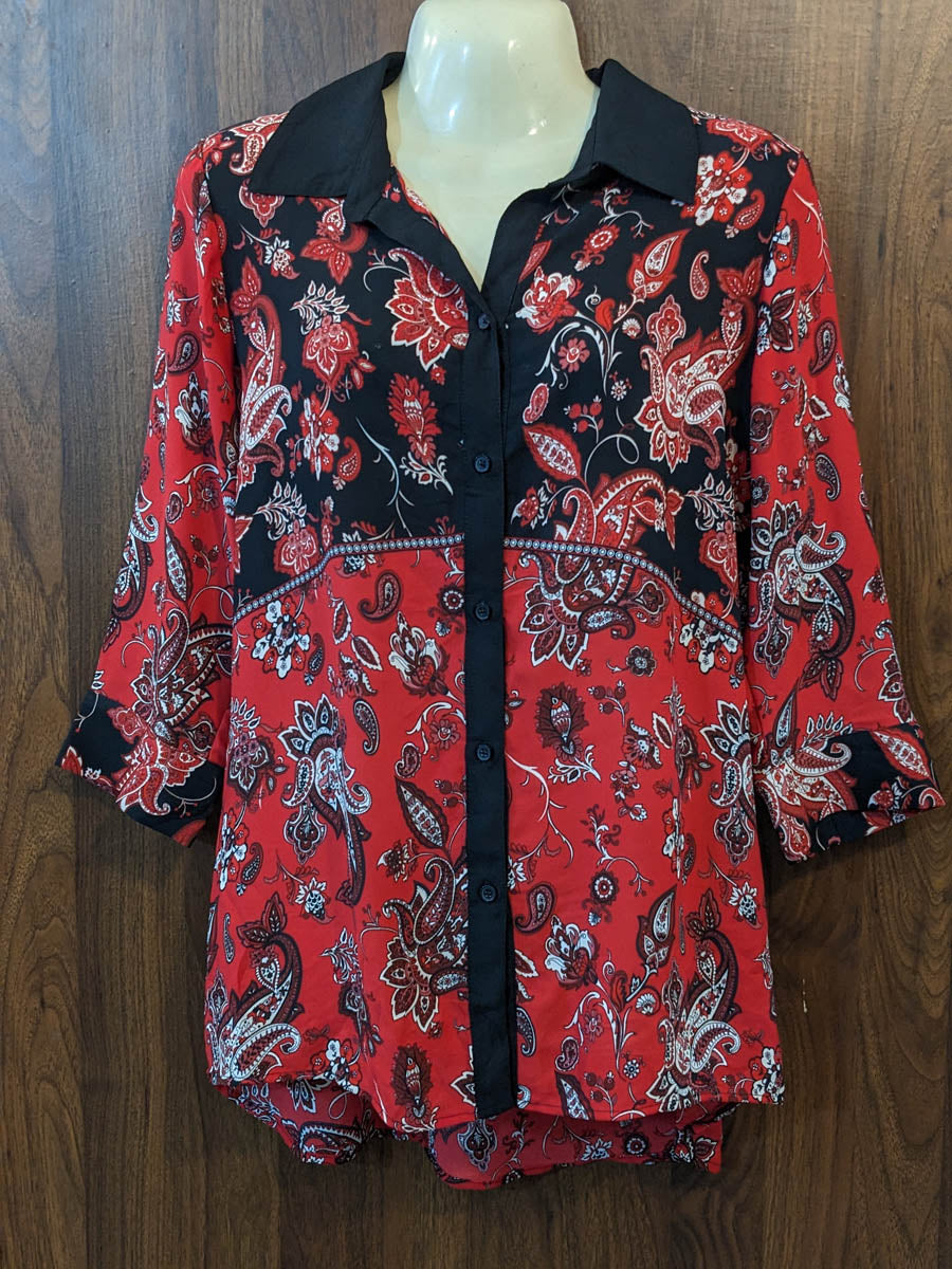 Imported Full sleeve top chiffon full sleeve top No-7562 Velnoor Store