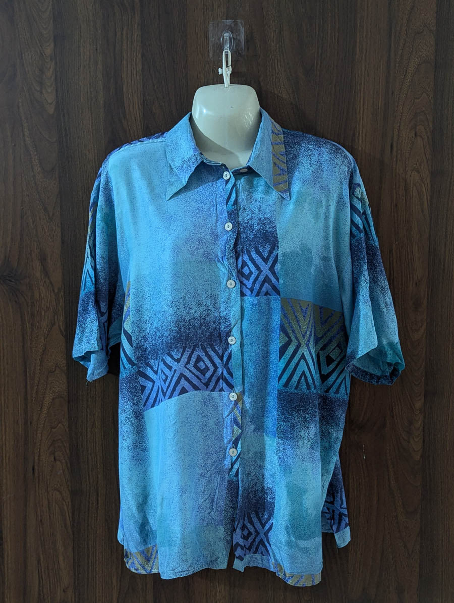 Imported Half sleeve top linen half sleeve top No-5414 Velnoor Store