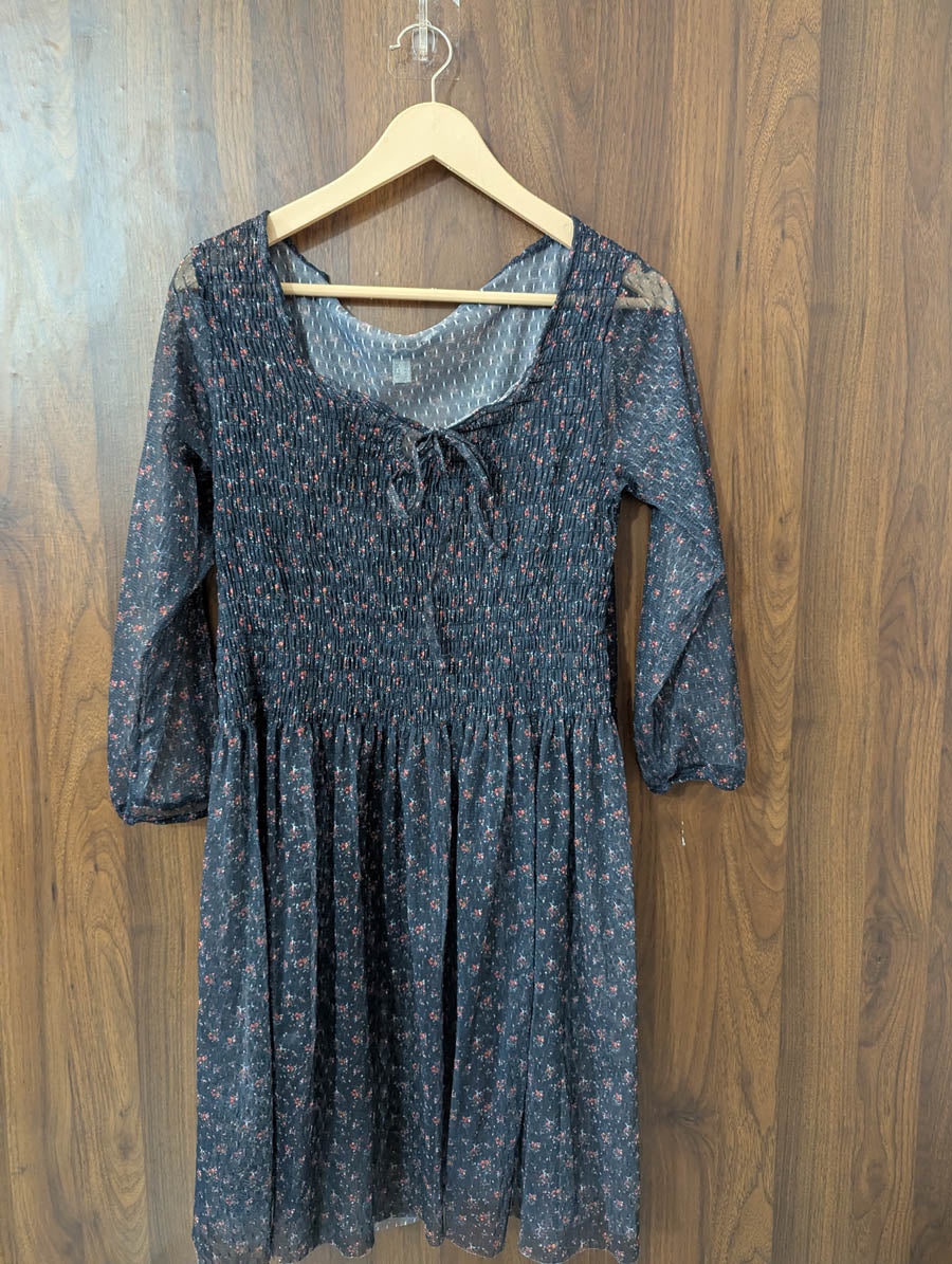 Imported Western Mini Dress Chiffon Mini Dress No-669 Velnoor Store