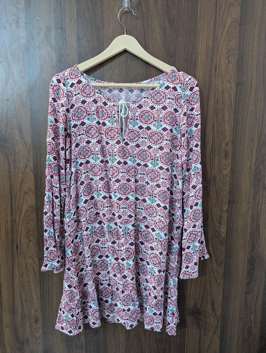 Imported Western Mini Dress chiffon Mini Dress No-646 Velnoor Store