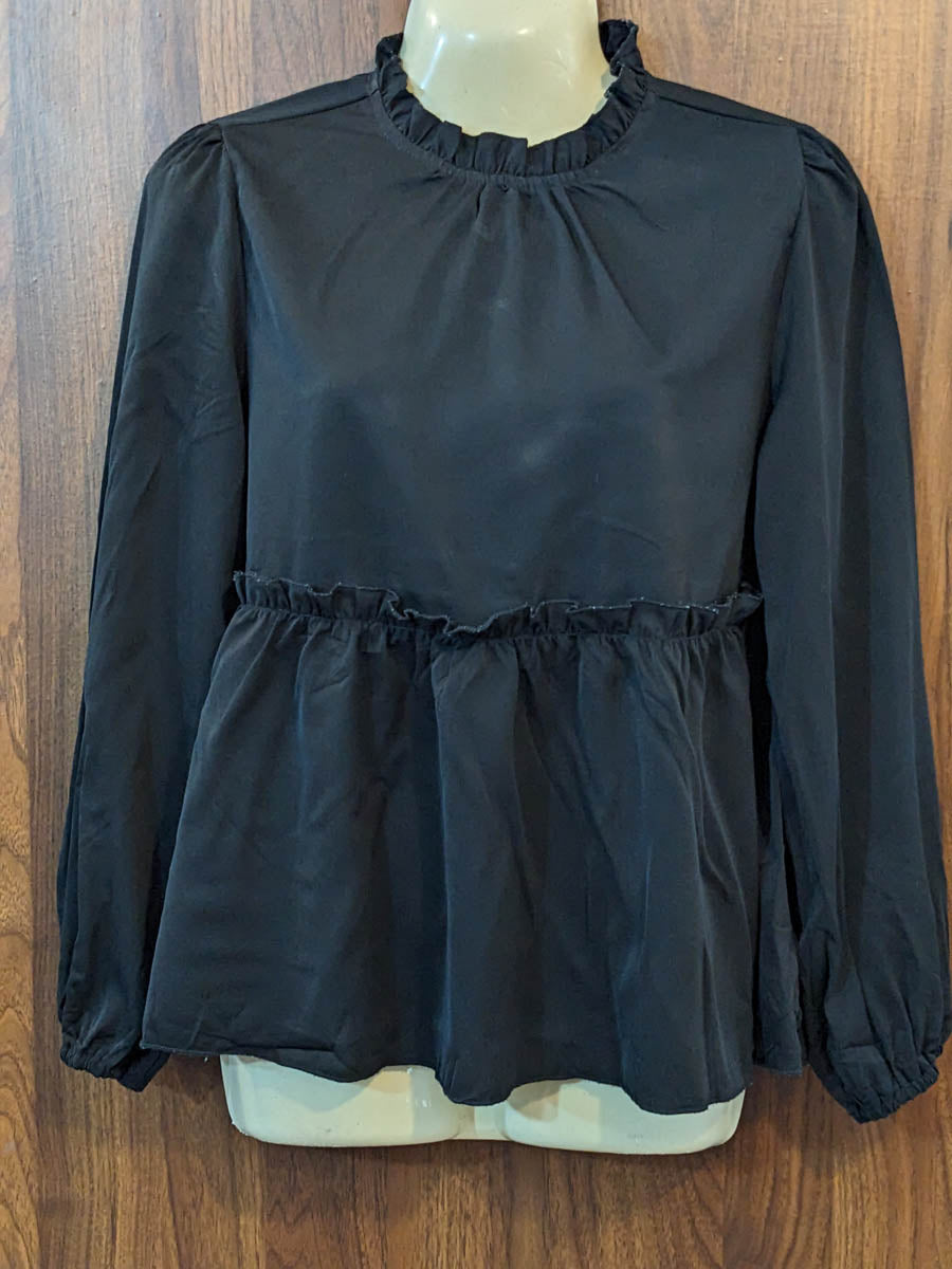 Imported Full sleeve top chiffon full sleeve top No-7434 Velnoor Store