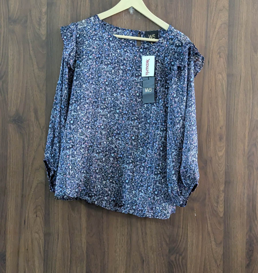 Imported Full sleeve top chiffon full sleeve top No-1426 Velnoor Store