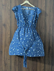 Imported Western mini dress silk jersey mini dress No-1391 Velnoor Store