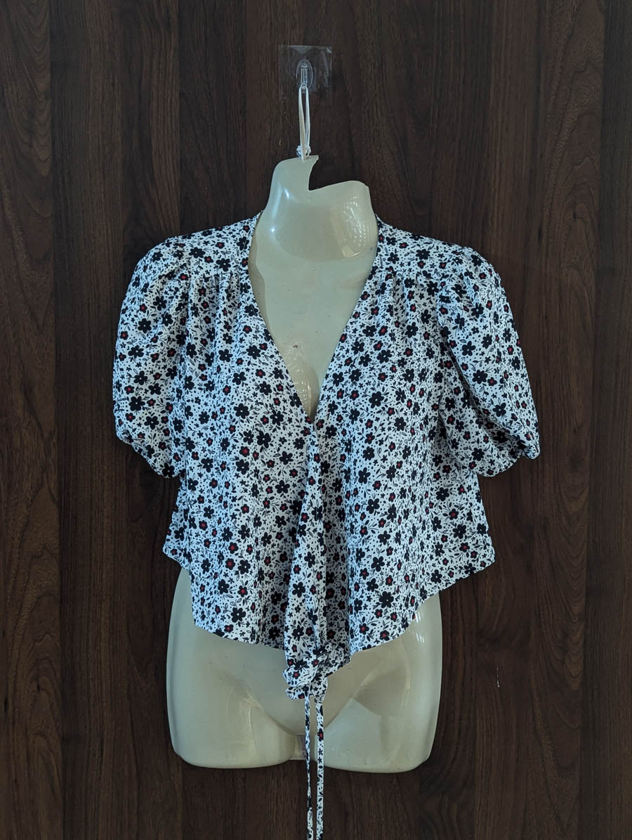 Imported Crop top chiffon crop top No-4542 Velnoor Store