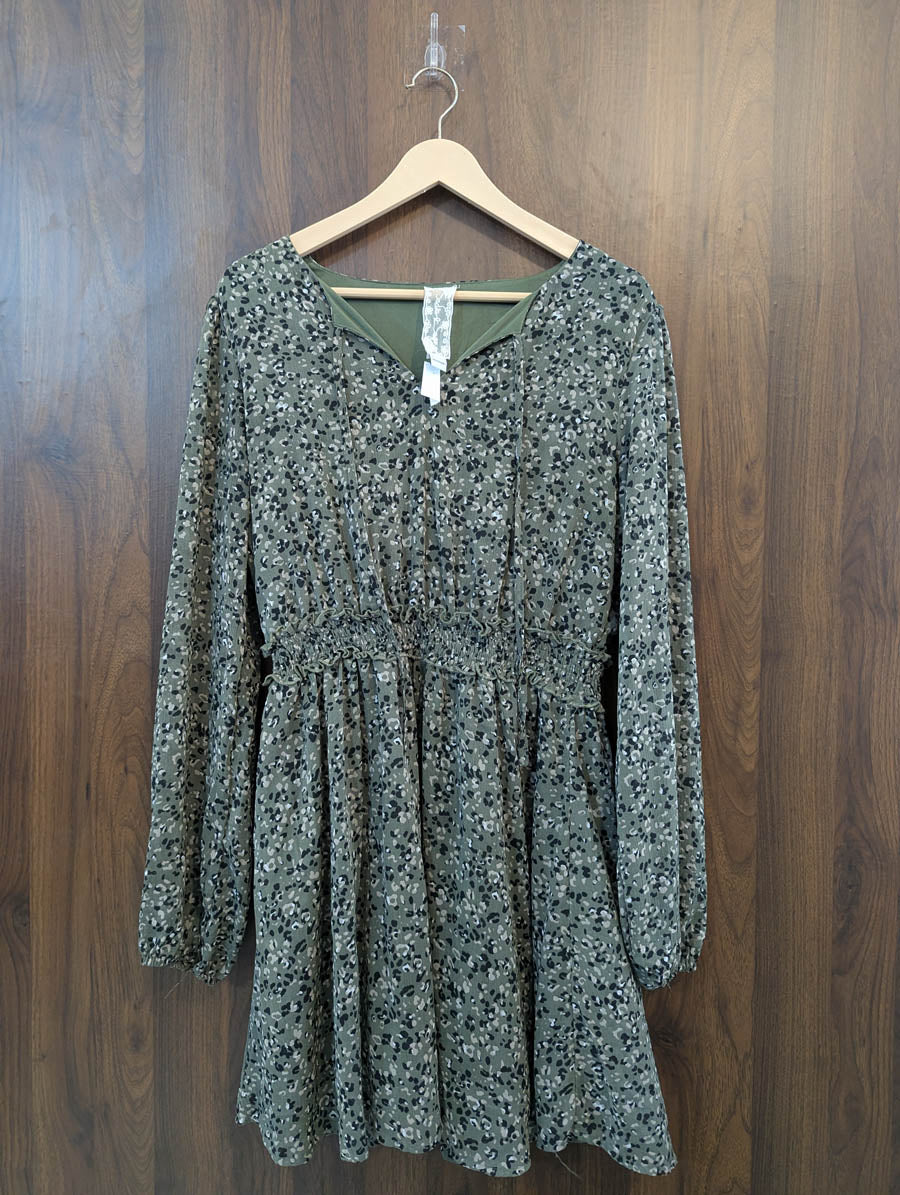 Imported Western Mini Dress Linen Mini Dress No-613 Velnoor Store