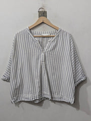 Imported women half sleeves top linen half sleeve top No-801 Velnoor Store