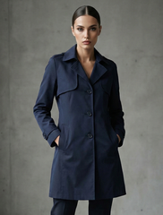 1593 blue Women's Premium Soft Long Coat | Luxury Winter Wear Pakistan - velnoor