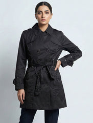 1597 Women's Button Down Long Coat | Classic Look Pakistan - velnoor