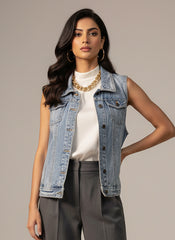 791 Girls Cropped Denim Jacket – Fashion Statement Pakistan | Velnoor