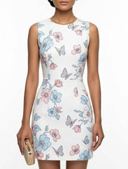 Imported Western mini dress silk jersey mini dress No-978 Velnoor Store