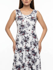 Imported Western long dress silk jersey long dress No-1011 Velnoor Store