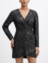 Imported Western mini dress chiffon mini dress No-1020 Velnoor Store
