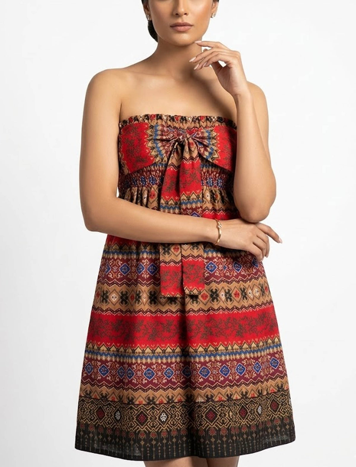 Imported Western mini dress cotton mini dress No-1029 Velnoor Store