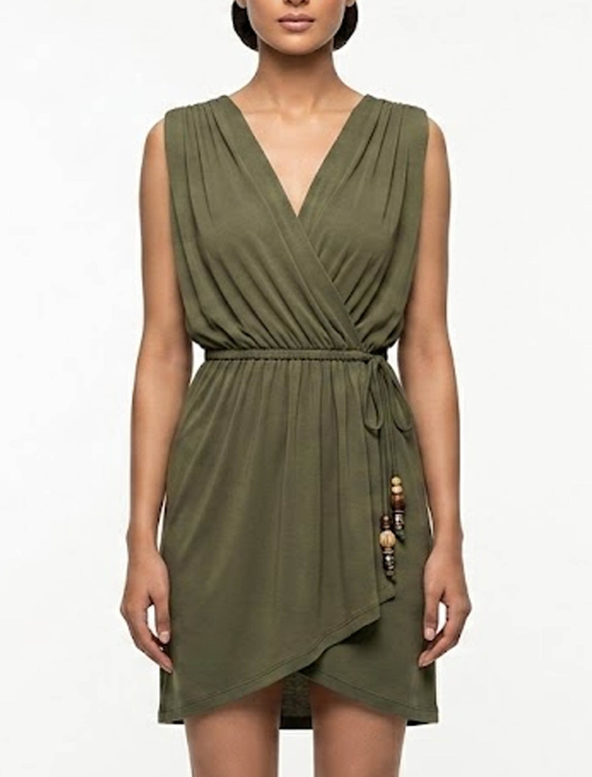 Imported Western mini dress silk jersey mini dress No-1022 Velnoor Store