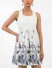 Imported Western mini dress cotton mini dress No-911 Velnoor Store