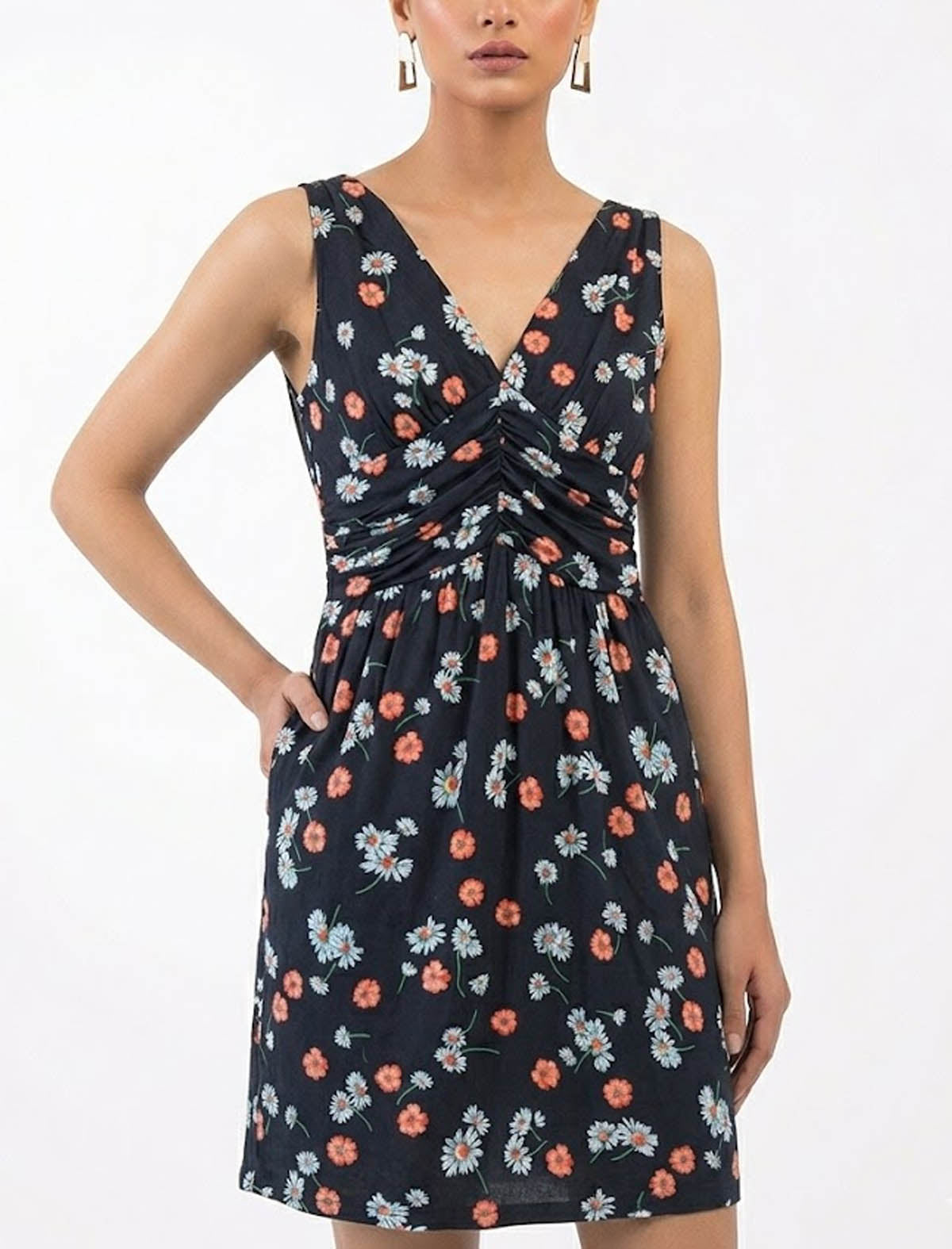 Imported Western mini dress jersey mini dress No-904 Velnoor Store