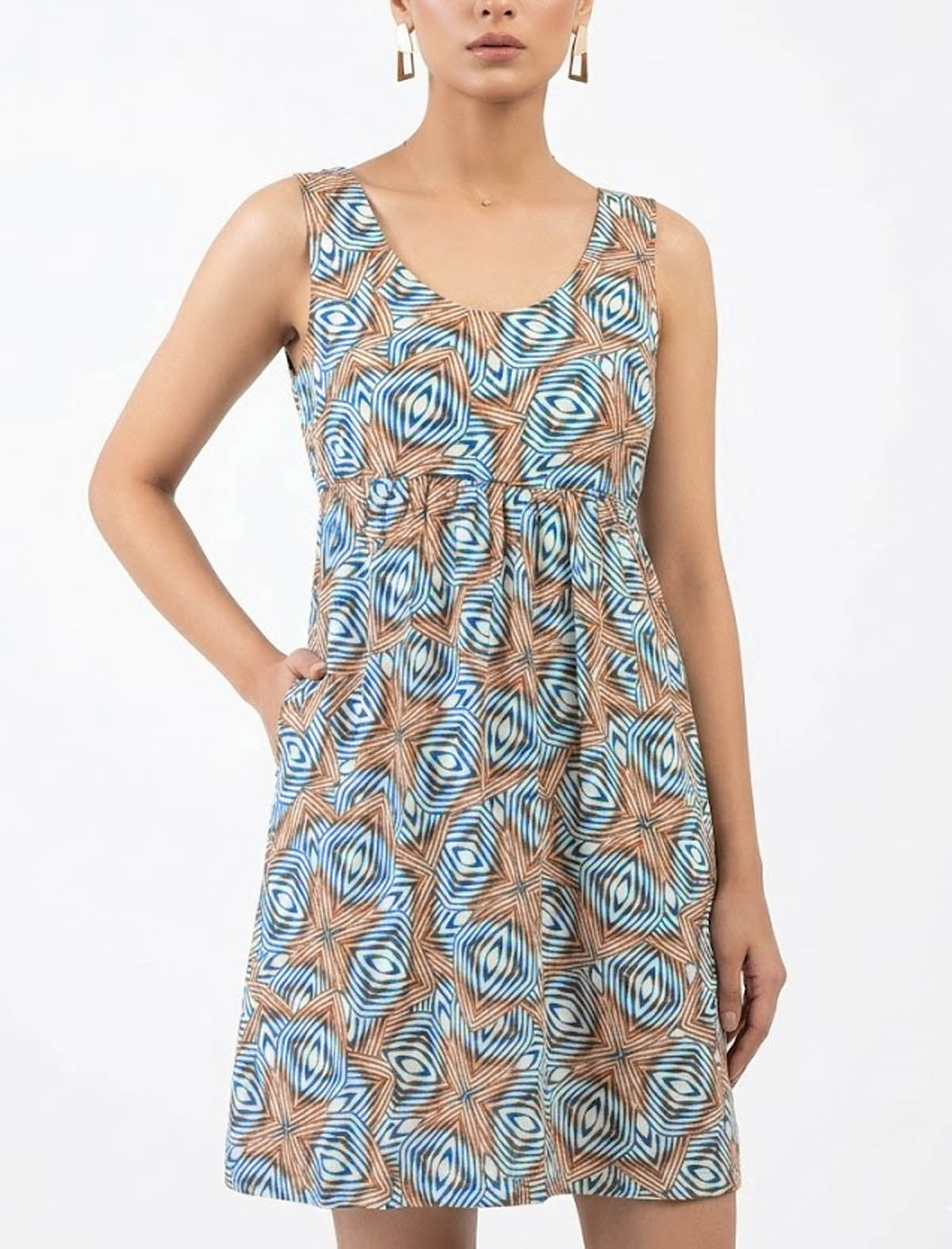 Imported Western mini dress chiffon mini dress No-925 Velnoor Store