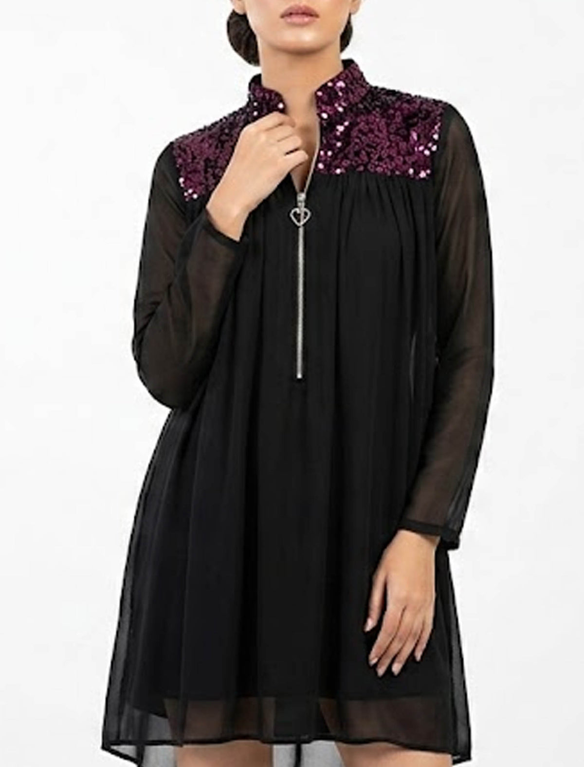 Imported Western Mini Dress Linen Mini Dress No-660 Velnoor Store