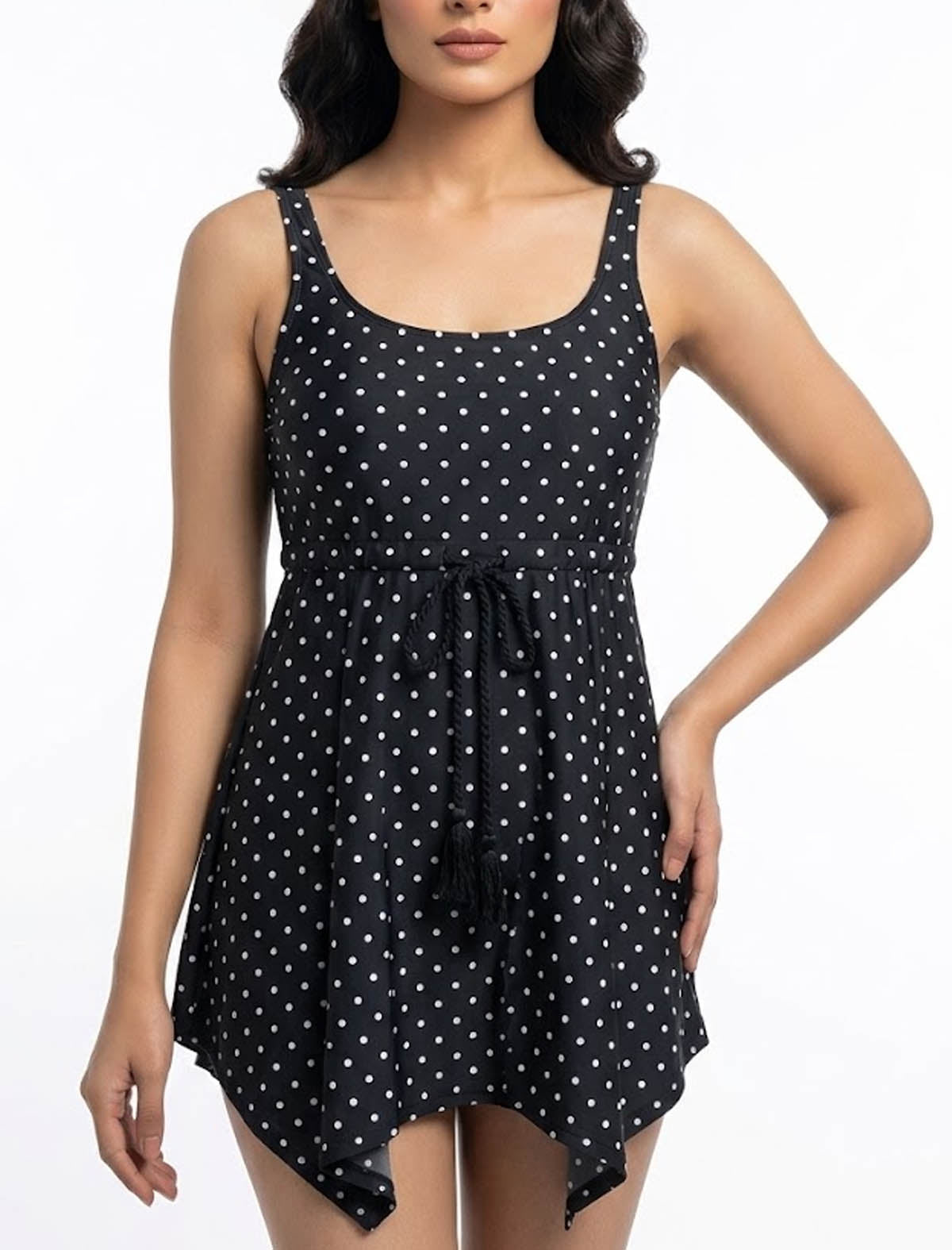 Imported Western mini dress silk mini dress No-965 Velnoor Store