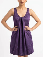 Imported Western mini dress silk jersey mini dress No-955 Velnoor Store
