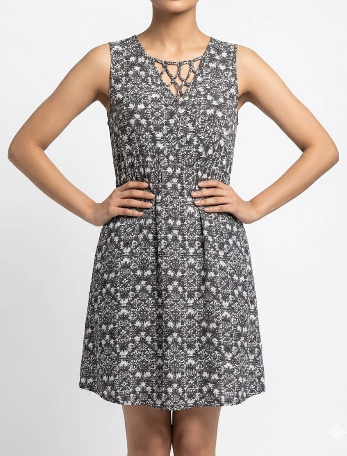 Imported Western mini dress chiffon mini dress No-964 Velnoor Store