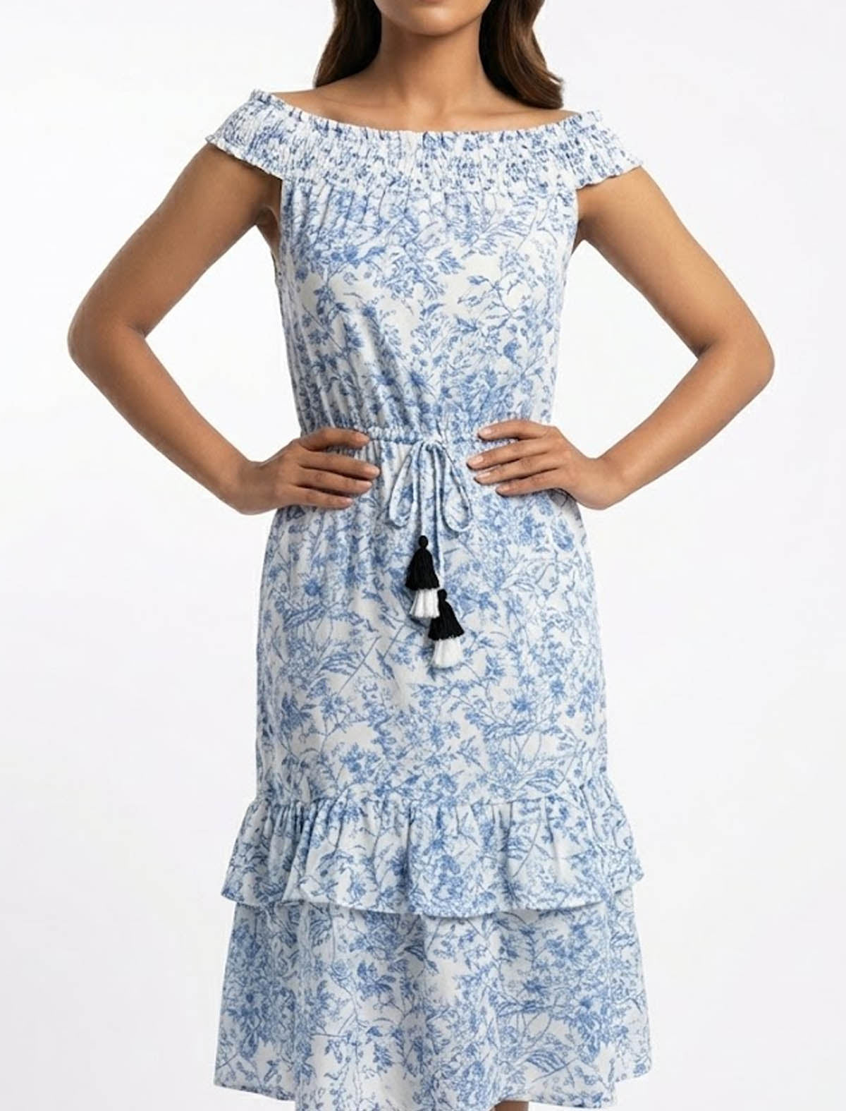 Imported Western mini dress linen mini dress No-953 Velnoor Store