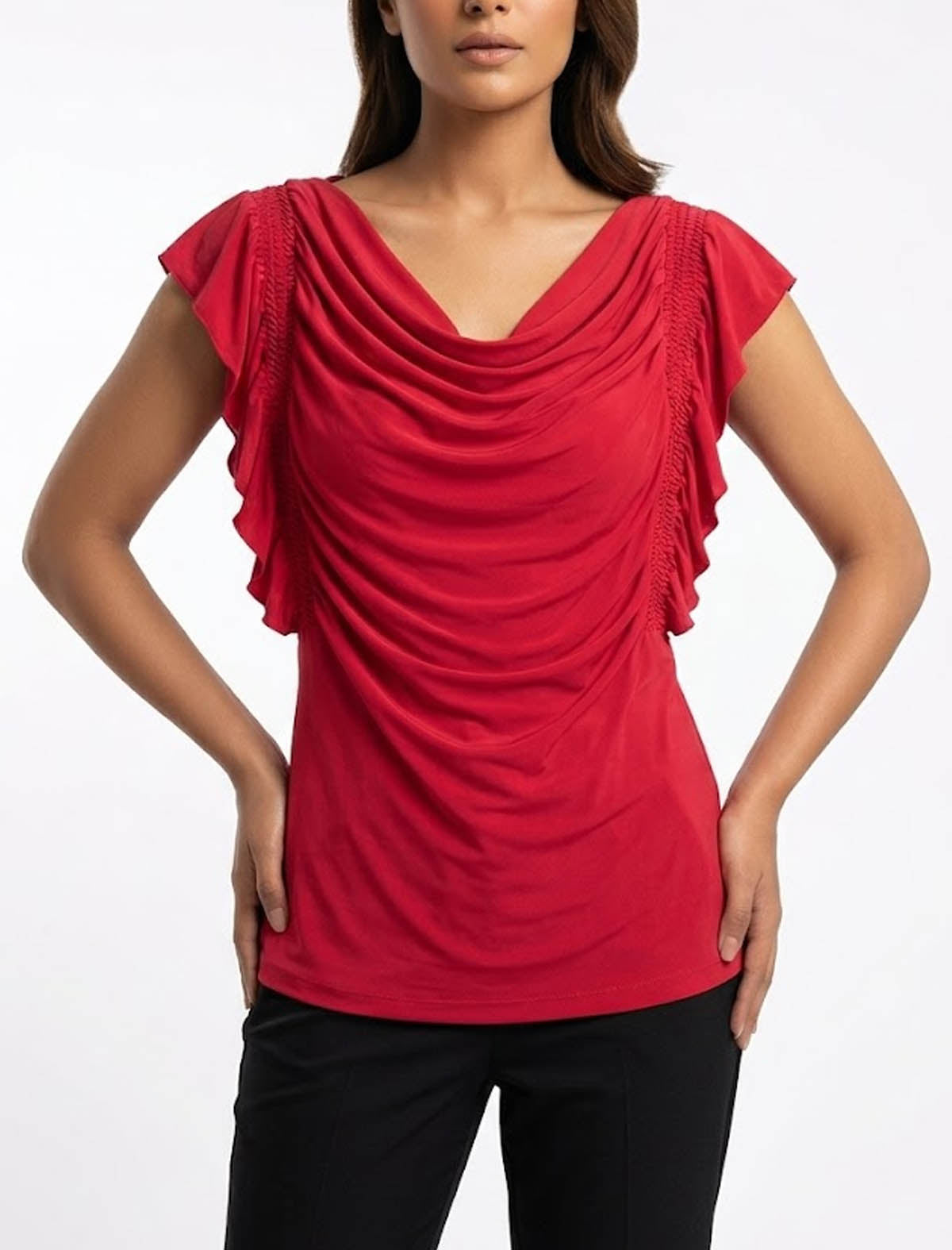 Imported Western mini dress silk mini dress No-952 Velnoor Store