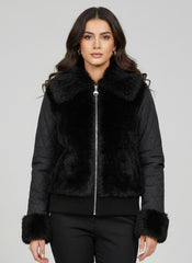 1628 Women's Matte Finish Puffer Jacket | Elegant Winter Style Pakistan - velnoor