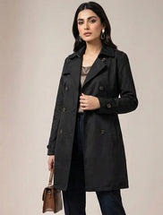 1601 Women's Long Coat Modern Fit | Stylish Winter Fashion Pakistan - velnoor