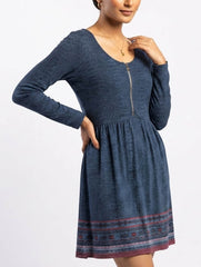 Imported Western Mini dress linen mini dress No-2644 Velnoor Store