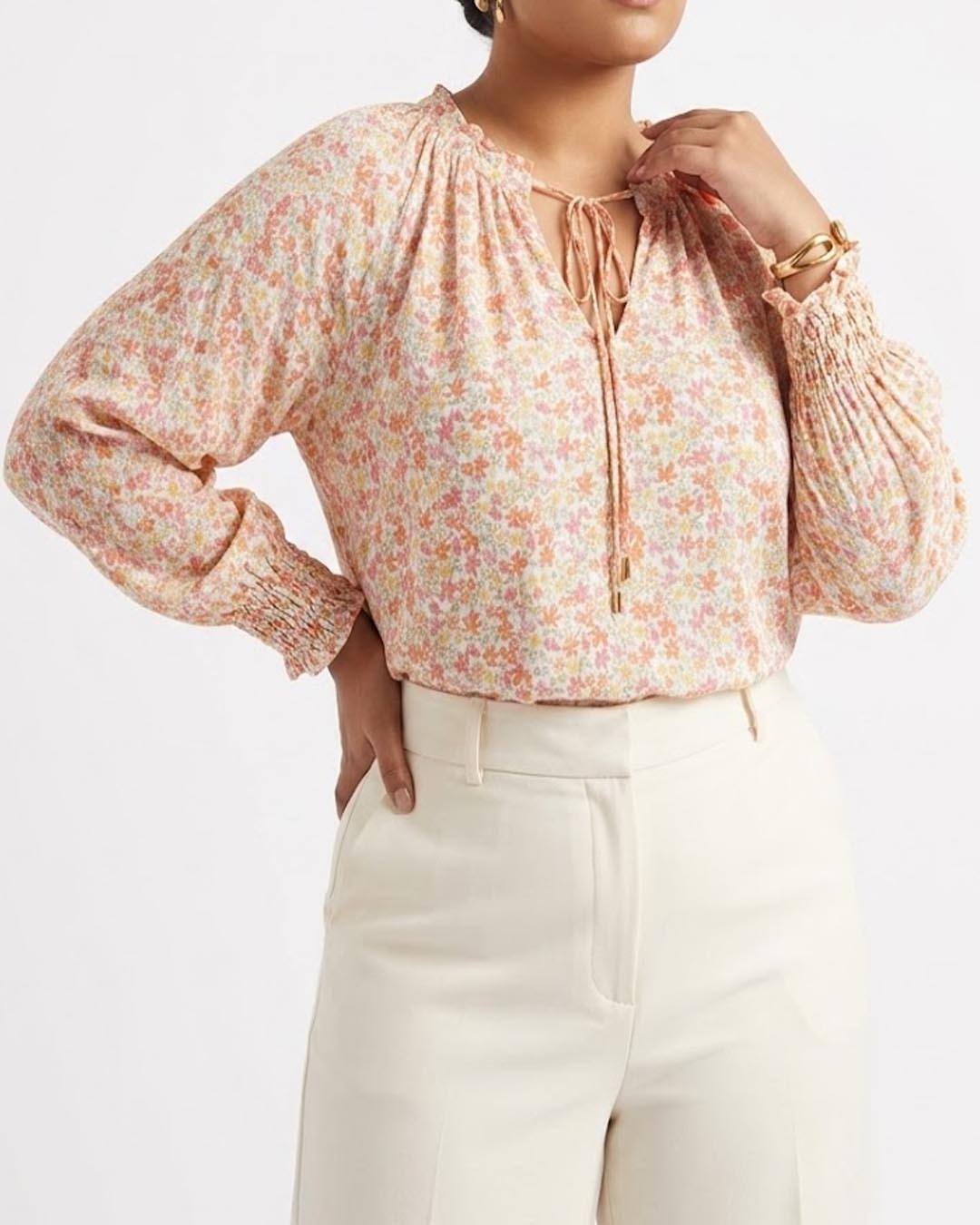 Full sleeve top linen full sleeve top No-1859 Velnoor Store