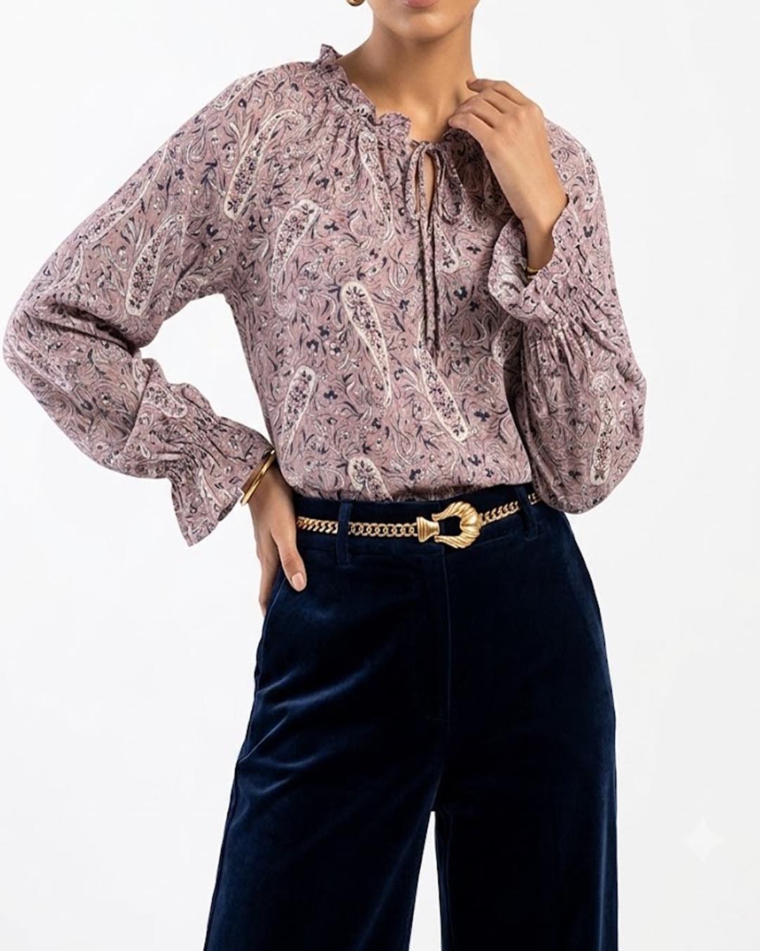 Full sleeve top chiffon full sleeve top No-1777 Velnoor Store