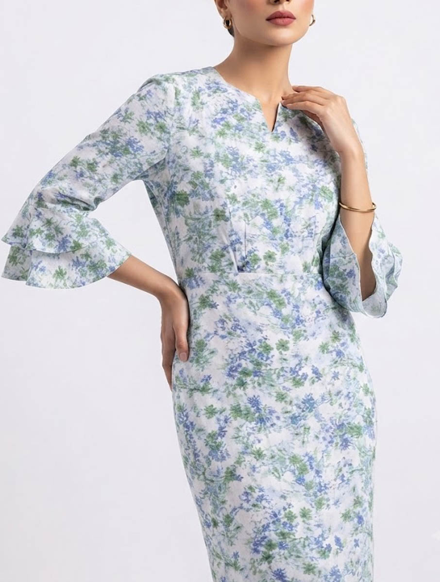 Imported Western mini dress chiffon mini dress No-2771 Velnoor Store