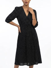 Imported Western mini dress linen mini dress No-2776 Velnoor Store